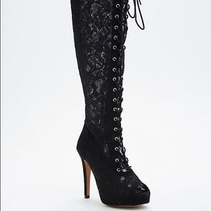 Knee High Lace Boots